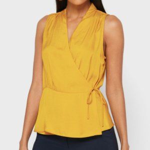 Banana Republic Satin Wrap Top XS
